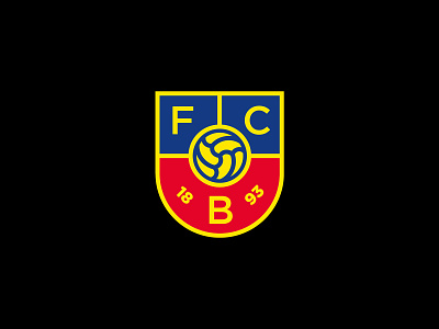 FC Basel 1893 | Logo Redesign blue fc basel 1893 football badge football club football crest football logo idea logo designer logo redesign professional red soccer badge soccer crest soccer logo soocer club swiss switzerland yellow