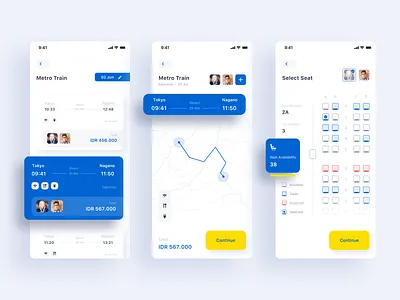 Train Exploration - tiket.com app clean design train travel travelapp ui uiux ux