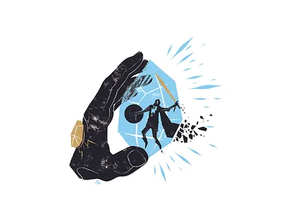 FREEZE illustration illustrator ink inktober pilou serigraphy vector