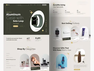 E-commerce Landing Page agency website anik deb clean design trends dribbble best shot e commerce e commerce e commerce design ecommerce website landing page modern design online shop online store social commerce ui design ui designer uiux web web design website