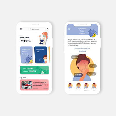 COVID-19 APP CONCEPT app behance coronavirus covid19 design dribble illustration minimal ui ui design uidesign uidesigner uidesignpatterns uidesigns uiinspirations uiux ux