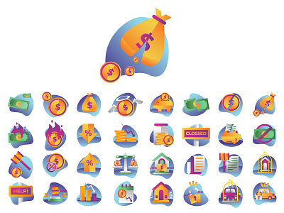 Bankruptcy Icons bank coronavirus covid 19 covid19 freepik icon icon bundle icons money pandemic ui ux vector