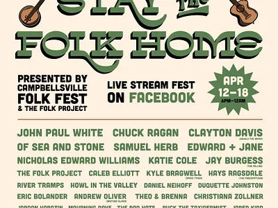 Stay the Folk Home Poster brand identity brand identity design branding comedy poster design illustration lettering logo poster typography