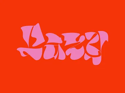 Lazy color design lettering letters type typography