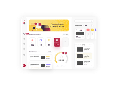 DAY 021 - MONITORING DASHBOARD app branding design minimal neumorphism typography ui ux vector web website
