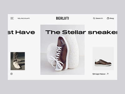 Berluti Landing Experience animation app concept creative design ecommerce experience experiment fashion homepage interaction landing navigation principle product ui ux web webdesign website