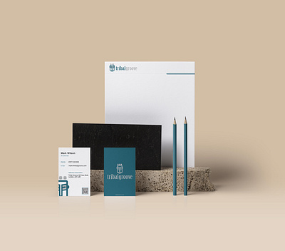 Tribal stationary branding design inspiration logo photoshop