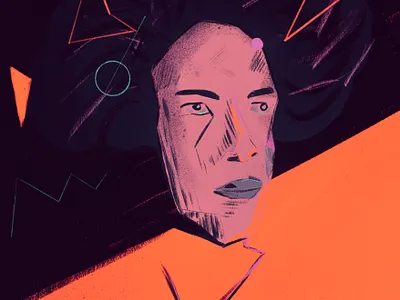 Portrait number 20309405 abstract art design illustration paint portrait procreate sketch