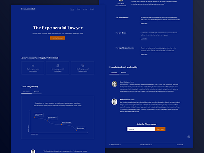 FoundationLab.co - Innovation in Legal Services design landing page ui user experience user interface ux web design webdesign website