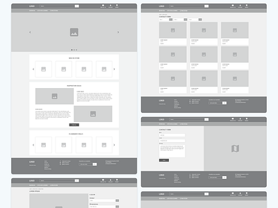 Wireframes - Maynooth Furniture bringyourownlaptop udemy uidesign ux ux design uxui wireframes