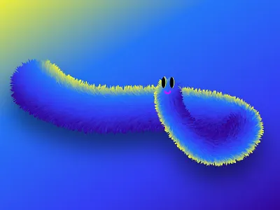 meet wormy abstarct character character design design furry gradient graphic hello illustration illustrator mascot stayhome
