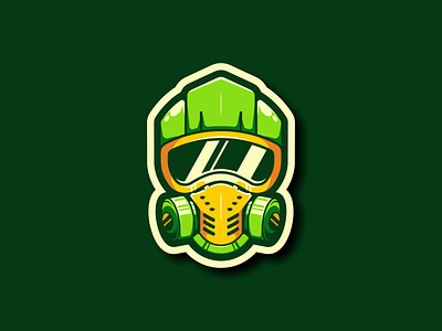 Green Zone branding esport esportlogo gaming green helmet logo sport sticker team vector zone