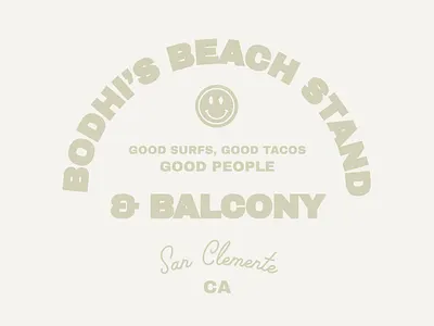 Bodhi's beach branding coastal illustrator logo neutrals vintage vintage logo