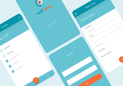 Well Done app design design uiux mobile app ui