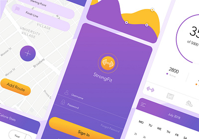 Strong Fit app design design uiux mobile app ui