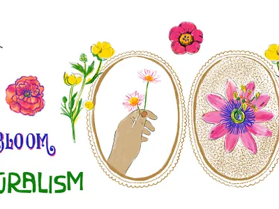 Bloom illustration illustration art illustration digital risograph