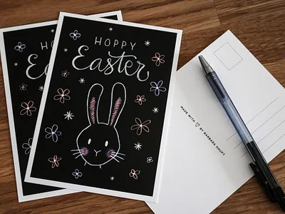 Hoppy Easter bunny chalk chalkboard easter easterbunny egg happy easter hase hoppy kreidezeichung kritzelkreide osterhase rabbit