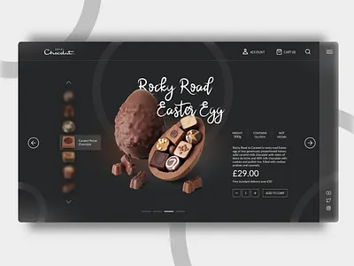 Ecommerce Concept for Hotel Chocolat design drakui easter ecommerce ui uidesign uiux ux webdesign webpage