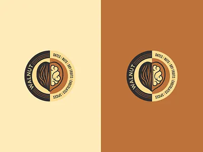 Walnut Logo - Dry Fruits branding brown chocolate chocolates dates design designer dry fruits graphic icon illustration logo logo design logotype nuits ui uidesign ux vector walnut
