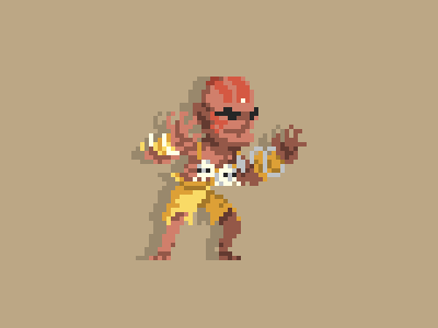 Dhalsim | Fan Art design fanart game illustration pixel pixelart retro videogame