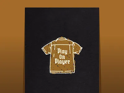 Play on Player Print art bowling brand collared illustration illustration digital illustrator oldschool play on plaer poster print procreate retro shirt simple type typedesign typography
