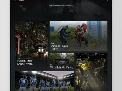 Visit Japan adobexd brand and identity branding design flat japan minimal typography ui web website