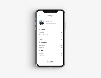 DailyUi 007 - Settings dailyui design iphone mobile setttings