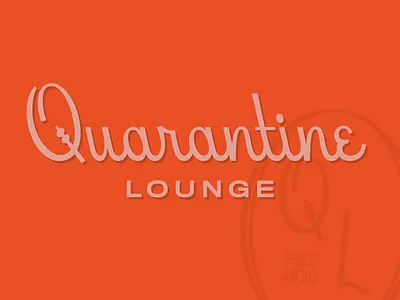 Quarantine Lounge beverly drive branding coronavirus design dribbble hoodzpah logo lounge quarantine type typography