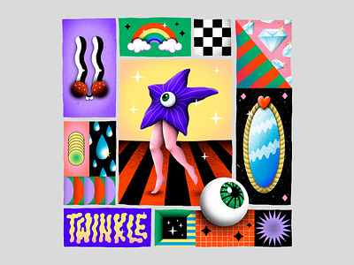 ✨TWINKLE ✨ brushes colorful illustration illustrator patterns photoshop smiley face starfish texture twinkle