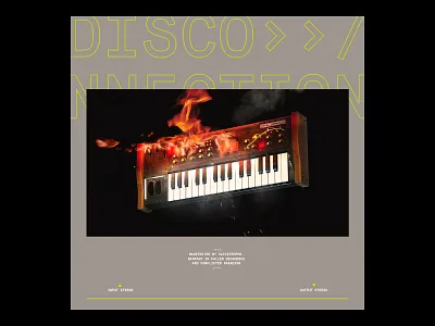 On fire burning c4d cinema4d design synth synthesizer