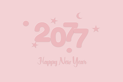 Happy New Year 2077 embossed happynewyear photoshop