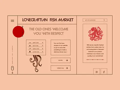 RISE adobe xd design fish geometric design geometrical geometry illustrations landing page octopus simplicity ui ui design uidesign ux ui website