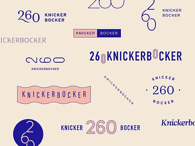 What's a Knickerbocker? composition design logo typography