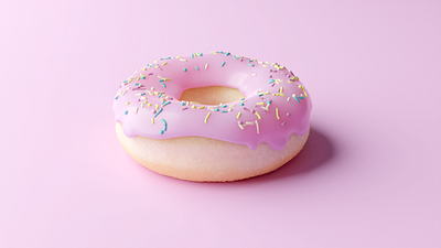 I want a Donut 3d 3d model blender donut easter sprinkles sweet sweets yum