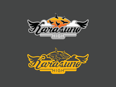 Karasuno High Volleyball Team haikyu karasuno sports sports logo