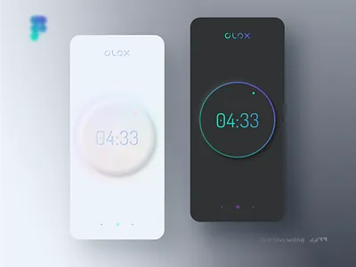 CLOX app UI Design day and night mode clock darkmode dayside design lightmode mobile neumorph neumorphic neumorphism nightmode soft time trends 2020 ui
