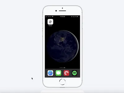iOS app "Rreads" prototype animation ios prototype ui visual design
