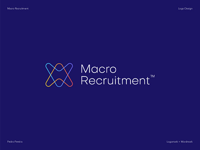 Macro Recruitment Branding brand design brand identity branding gradient graphic design logo logomark logotype logoword recruitment agency recruitmentsoftware ui web design webdesign webflow website