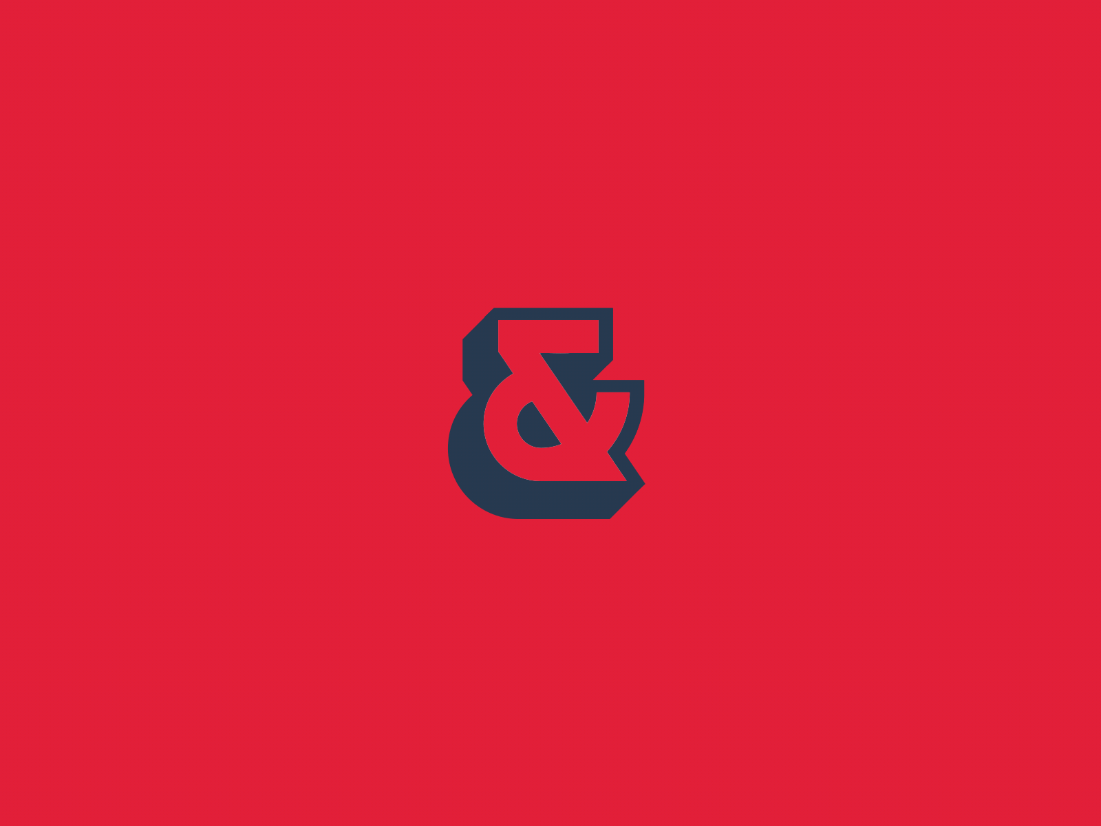 animated @ampersandrew's "&" identity mark. Pretttttty dooooppe