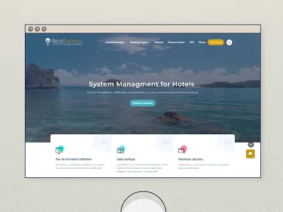 RealBookers website bootstrap template bootstrap4 css design hotel website html illustration website website design