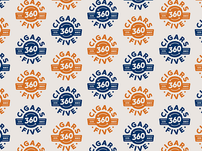 Cigars360Five 2 badge cigars logo logodesign