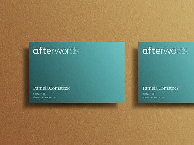 Afterwords branding design graphic design logo naming