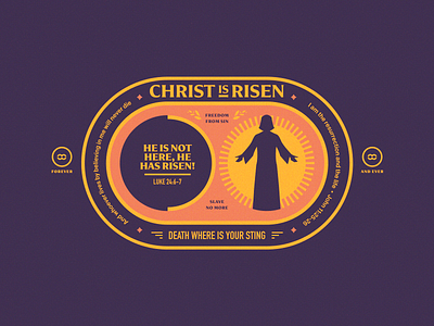 Christ is Risen christ hope illustration patch risen