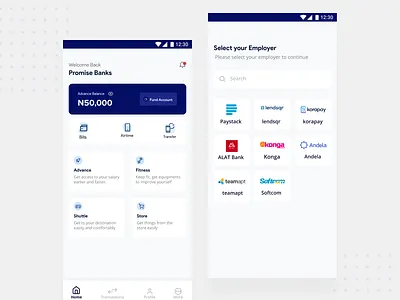 Advance App Design app box color design experience fintech mobile modern ui wellness
