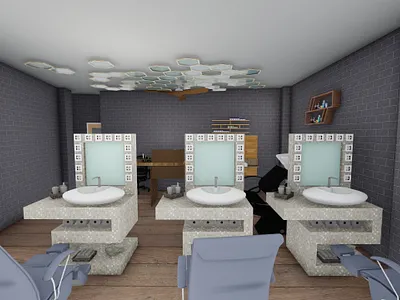 Salon interior project 3d 3d animation 3dsmax architecture autocad autodesk design of culture interior rendering urban urban archiviz architecture