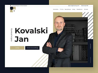 Law firm branding hero section law firm webdesign websie