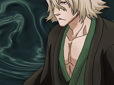 Kisuke Urahara. Bleach Anime adobe photoshop anime anime character art bleach brain captain character design colorful digital art digital illustration drawing fanart fantasy illustration manga mangaart smart
