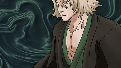 Kisuke Urahara. Bleach Anime adobe photoshop anime anime character art bleach brain captain character design colorful digital art digital illustration drawing fanart fantasy illustration manga mangaart smart