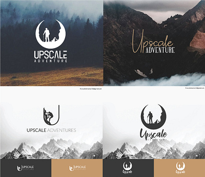 Upscale Adventure Logo Design Conecpt branding flat logo logodesign nepal typography