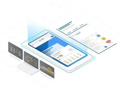 How Google Search Works - Illustration series 2d design google google search illustrations searching vector